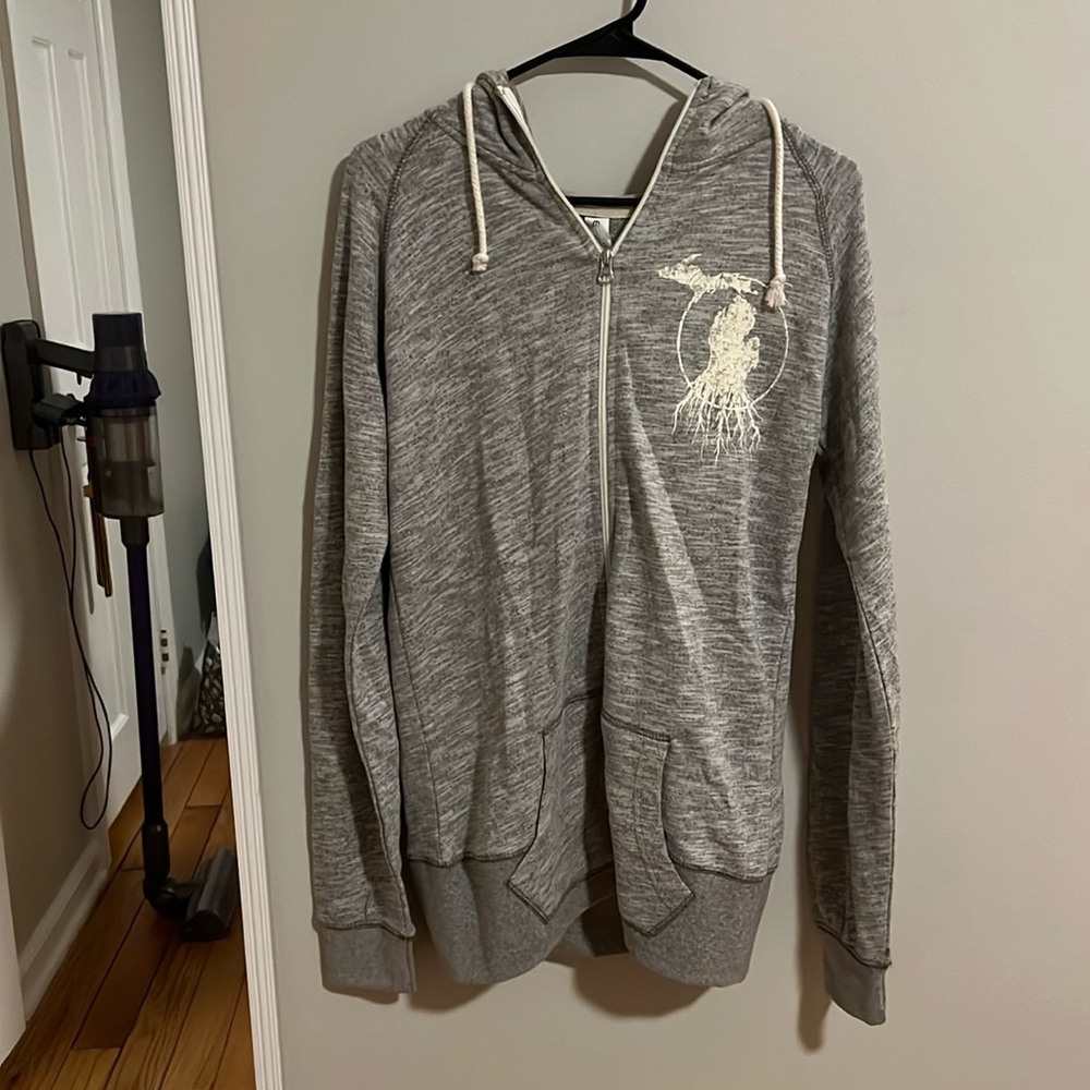 Rooted in Michigan zip up hoodie